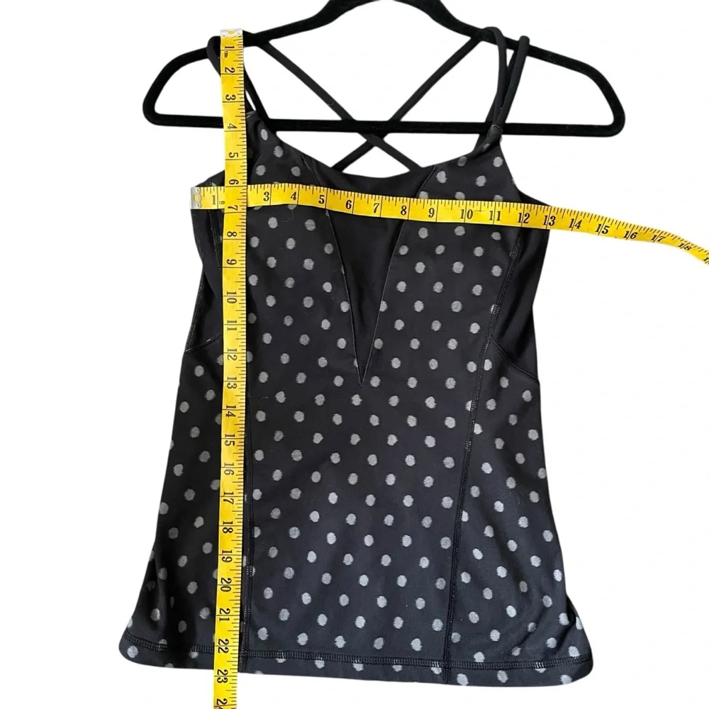 Lululemon Exquisite Tank In Ghost Dot Black Slate‎ Size 4